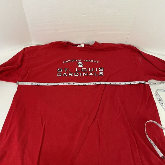 St. Louis Cardinals Long Sleeve T Shirt, 2XL, Red, Adidas, - Picture 10 of 12